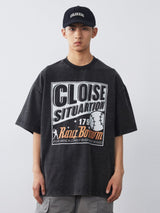 【280グラム】コットンベースボールプリントTシャツ UN484 - SINCEUMM