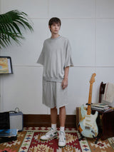 切りっぱなしデザインコットン トップス/パンツ UN429 - SINCEUMM