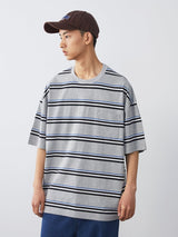 クルーネックストライプTシャツ UN493 - SINCEUMM