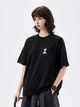 【240グラム】スケートボードロゴプリントTシャツ U3612 - SINCEUMM