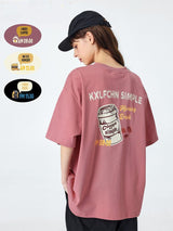 【260G】バックプリント半袖Tシャツ UN566 - SINCEUMM