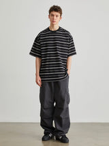 【240グラム】ストライプポケット半袖Tシャツ UN507 - SINCEUMM