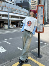 【260グラム】 アメリカンレトロプリントTシャツ U3492 - SINCEUMM