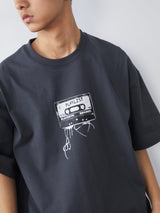 【300グラム】ヴィンテージテーププリント半袖Tシャツ UN487 - SINCEUMM