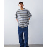 クルーネックストライプTシャツ UN493 - SINCEUMM