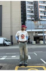 【260グラム】 アメリカンレトロプリントTシャツ U3492 - SINCEUMM