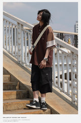 コントラストカラースプライシング半袖ポロシャツ UN387 - SINCEUMM