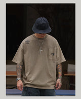 【310グラム】レトロウォッシュポケットTee  U3750 - SINCEUMM