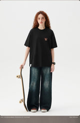 【240グラム】鯨バックプリントTシャツ U3977 - SINCEUMM