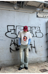 【260グラム】 アメリカンレトロプリントTシャツ U3492 - SINCEUMM