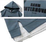 ツーピースベスト半袖コントラストレターTシャツ UN386 - SINCEUMM