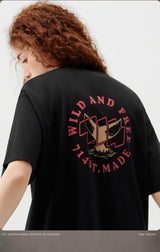 【240グラム】鯨バックプリントTシャツ U3977 - SINCEUMM