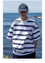 【330グラム】ルーズフィットシルエットボーダーT U3742 - SINCEUMM