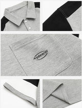 コントラストカラースプライシング半袖ポロシャツ UN387 - SINCEUMM