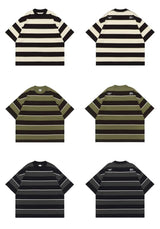 【310グラム】オーバーサイズボーダーTシャツ3443 - SINCEUMM