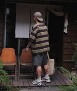 【310グラム】オーバーサイズボーダーTシャツ3443 - SINCEUMM