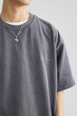 【340G】通気性◎ウォッシュド プリントTシャツ U3577 - SINCEUMM