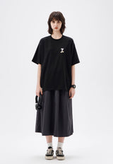 【240グラム】スケートボードロゴプリントTシャツ U3612 - SINCEUMM