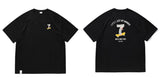 【240グラム】スケートボードロゴプリントTシャツ U3612 - SINCEUMM
