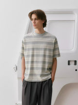 【250G】マルチボーダーTシャツ U3868 - SINCEUMM