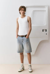 再生可能繊維デニムショートパンツ U3869 - SINCEUMM