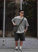 【320グラム】ヘビーウエイトボーダーTシャツ U3941 - SINCEUMM