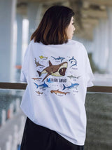 【270グラム】海モチーフシャークプリントT U3980 - SINCEUMM