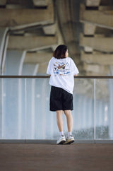 【270グラム】海モチーフシャークプリントT U3980 - SINCEUMM