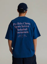 【280グラム】バスケコートモチーフTシャツ U3985 - SINCEUMM
