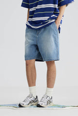 【12oz】再生可能リヨセル繊維ブレンドデニムハーフパンツ U3986 - SINCEUMM