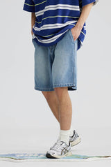 【12oz】再生可能リヨセル繊維ブレンドデニムハーフパンツ U3986 - SINCEUMM