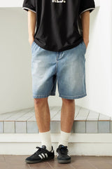 【12oz】再生可能リヨセル繊維ブレンドデニムハーフパンツ U3986 - SINCEUMM