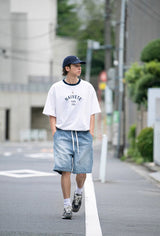 【12oz】再生可能リヨセル繊維ブレンドデニムハーフパンツ U3986 - SINCEUMM