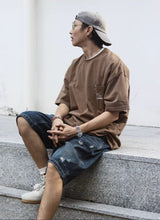 ダメージデニムハーフパンツ U3988 - SINCEUMM