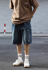 ダメージデニムハーフパンツ U3988 - SINCEUMM