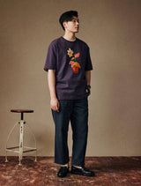 絵画デザインフラワーTシャツ U4003 - SINCEUMM