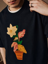 絵画デザインフラワーTシャツ U4003 - SINCEUMM