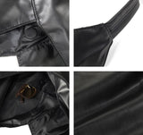 ブラックレザートートバッグ U4017 - SINCEUMM