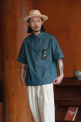 パールボタンシャツ U4025 - SINCEUMM