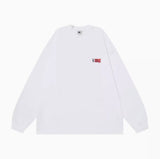 【310グラム】ルーズフィットロゴ刺繍ロンT U4079 - SINCEUMM