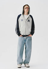 【420グラム】バイカラースポーティフーディ U4101 - SINCEUMM