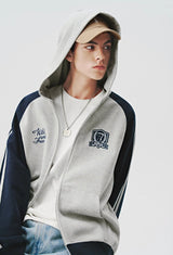 【420グラム】バイカラースポーティフーディ U4101 - SINCEUMM