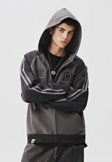 【420グラム】バイカラースポーティフーディ U4101 - SINCEUMM