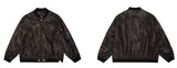 レトロウォッシュレザー素材フライトジャケット U4709 - SINCEUMM