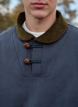 【450グラム】コーデュロイ襟スウェットシャツ U4696 - SINCEUMM