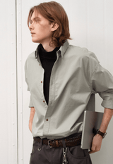 レトロウォッシュ長袖シャツ U4901 - SINCEUMM