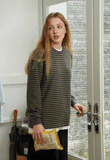 もちもち 起毛厚手ボーダーロンT U5088 - SINCEUMM