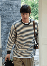 もちもち 起毛厚手ボーダーロンT U5088 - SINCEUMM