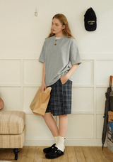 【300グラム】ヘンリーネックルーズサイズTシャツ U5133 - SINCEUMM