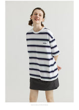 【330グラム】ルーズフィットシルエットボーダーT U3742 - SINCEUMM